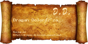 Dragan Doloróza névjegykártya